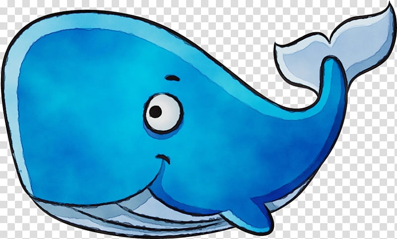 blue marine mammal fish whale, Watercolor, Paint, Wet Ink, Cetacea, Blue Whale transparent background PNG clipart