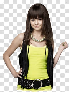 Varia, Selena Gomez smiling with right arm akimbo transparent background PNG clipart