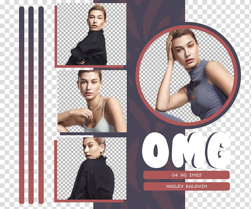HAILEY BALDWIN, OMG PREVIEW transparent background PNG clipart