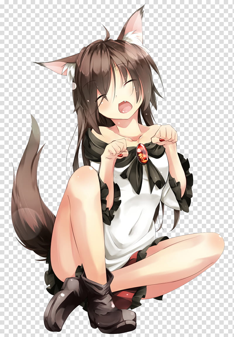 Fox Girl  transparent background PNG clipart