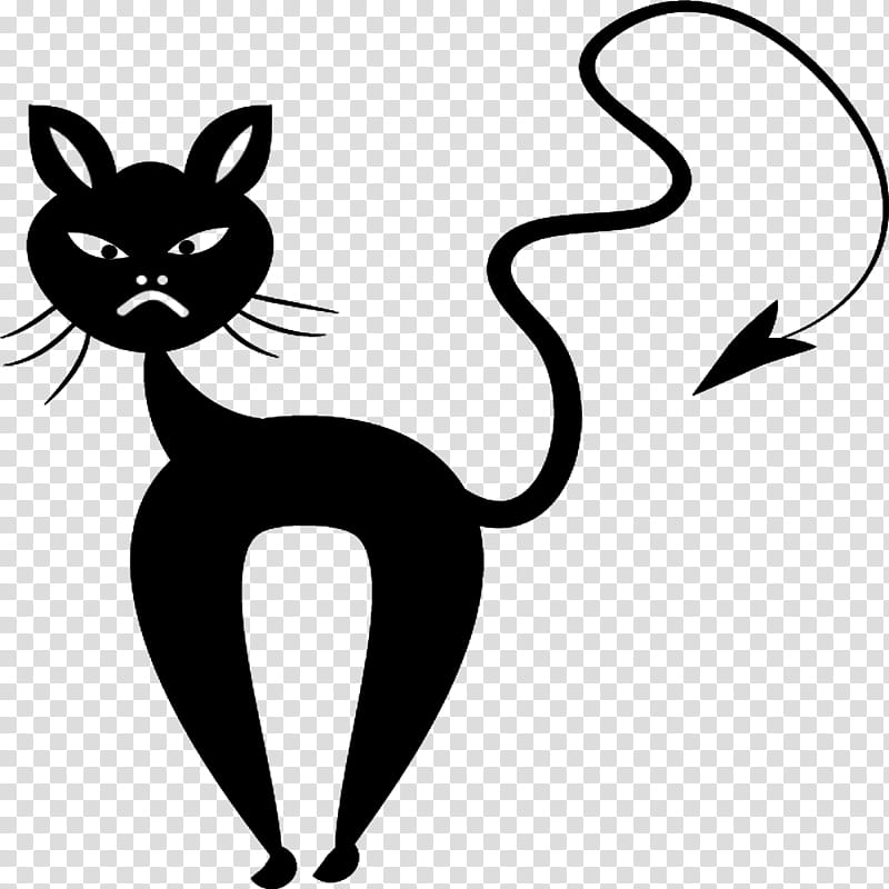 Halloween , black cat illustration transparent background PNG clipart