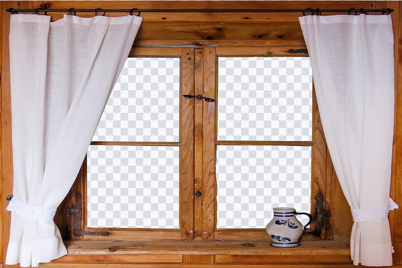 Windows ByunCamis, white window curtain transparent background PNG clipart