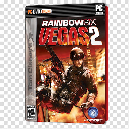 PC Games Dock Icons , Rainbow Six Vegas , PC DVD Online Rainbow Six Vegas  case transparent background PNG clipart