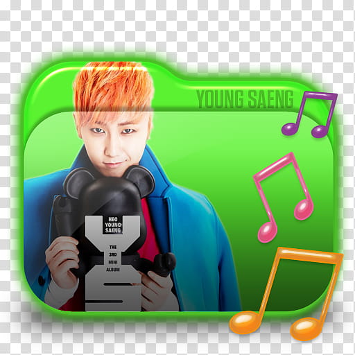 SS Heo Young Saeng Folder Icon ,  transparent background PNG clipart