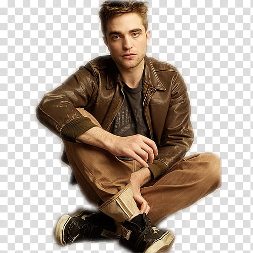 en de Robert y Edward, Robert Pattinson sitting transparent background PNG clipart
