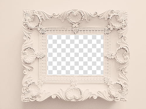 , rectangular white frame transparent background PNG clipart