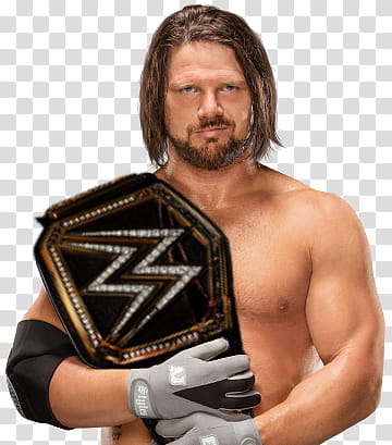 AJ Styles WWE Champion transparent background PNG clipart