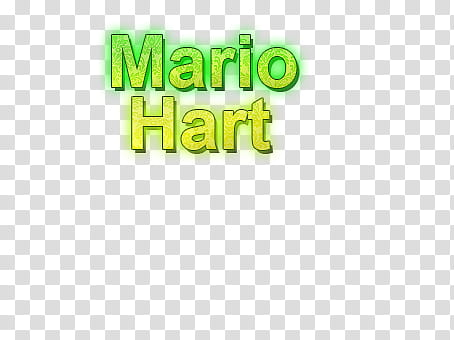 Texto de Mario Hart transparent background PNG clipart