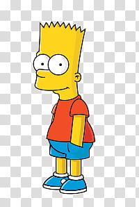 Los Simpsons  texto P, Bart Simpson transparent background PNG clipart