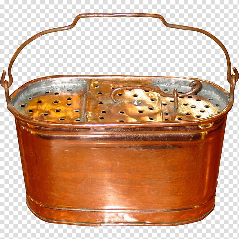 Metal, Copper, Basket, Storage Basket transparent background PNG clipart