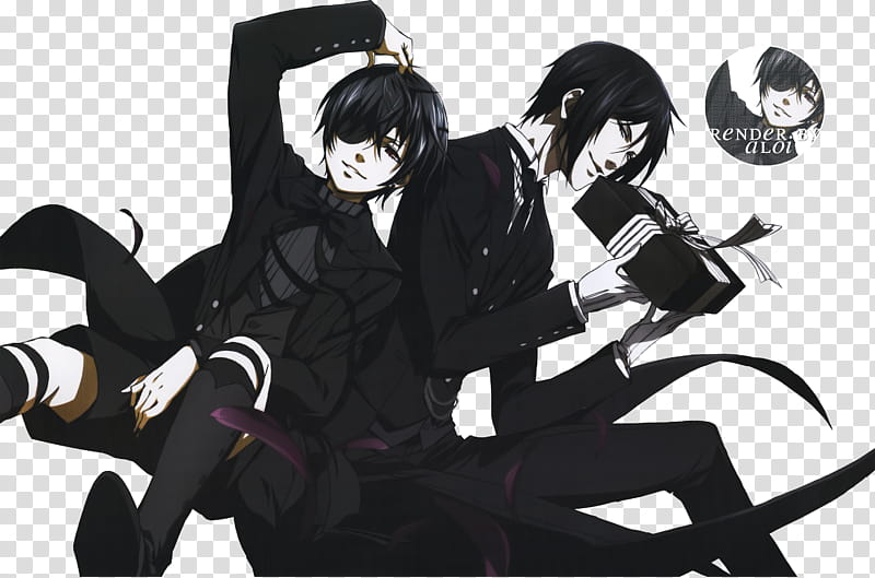 CIEL Phantomhive and SEBASTIAN Michaelis render transparent background PNG clipart