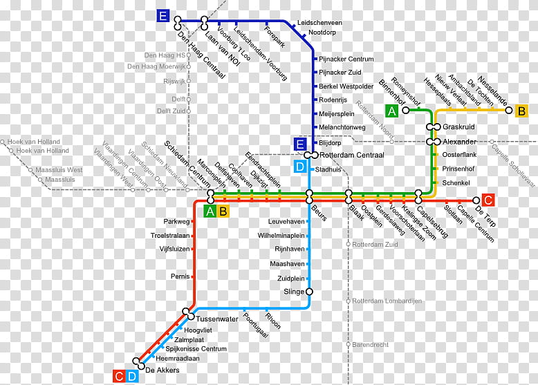 Train, Rotterdam Centraal Station, Rapid Transit, Rotterdam Metro, Rotterdamse Elektrische Tram, Hague, Public Transport, Line E transparent background PNG clipart