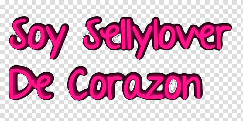 Texto Soy Sellylover De Corazon para Rooh transparent background PNG clipart