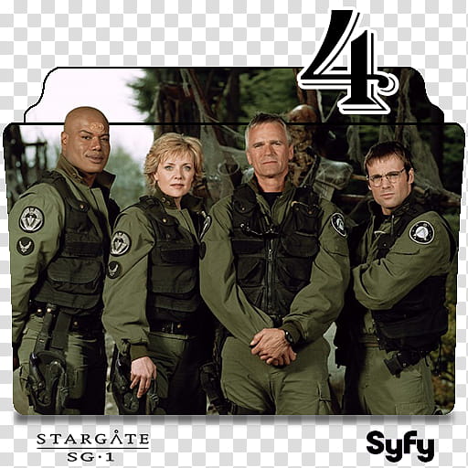 Stargate SG  series and season folder icons, Stargate SG- S ( transparent background PNG clipart