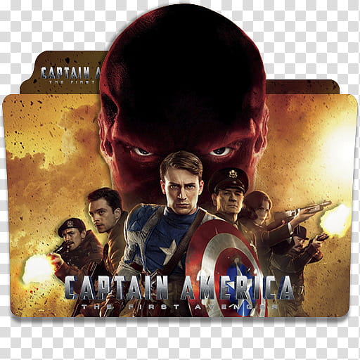 MCU Phase One Folder Icon , Captain America  transparent background PNG clipart