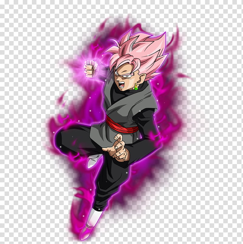 Black SSJ Rose v KI, Super Saiyan Rose black Goku transparent background PNG clipart
