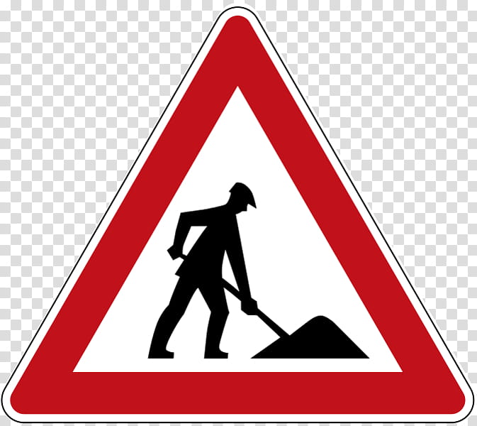 Road, Roadworks, Traffic Sign, Road Signs In Singapore, Warning Sign, Construction, Text, Signage transparent background PNG clipart