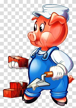 Big Bad Wolf, Pig, Three Little Pigs, True Story Of The 3 Little Pigs,  Cartoon, Fairy Tale, Drawing, Mascot transparent background PNG clipart thumbnail