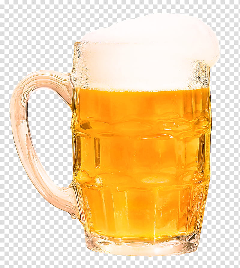 beer glass drinkware mug drink beer, Lager, Pint Glass, Yellow, Beer Stein, Alcoholic Beverage transparent background PNG clipart