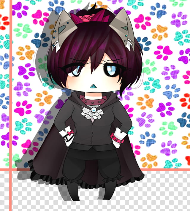 Cutie and grumpy wolfy [PC] transparent background PNG clipart