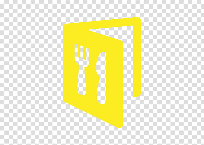 Restaurant Logo, Food, Menu, Knife, Fork, Yellow, Text, Line transparent background PNG clipart
