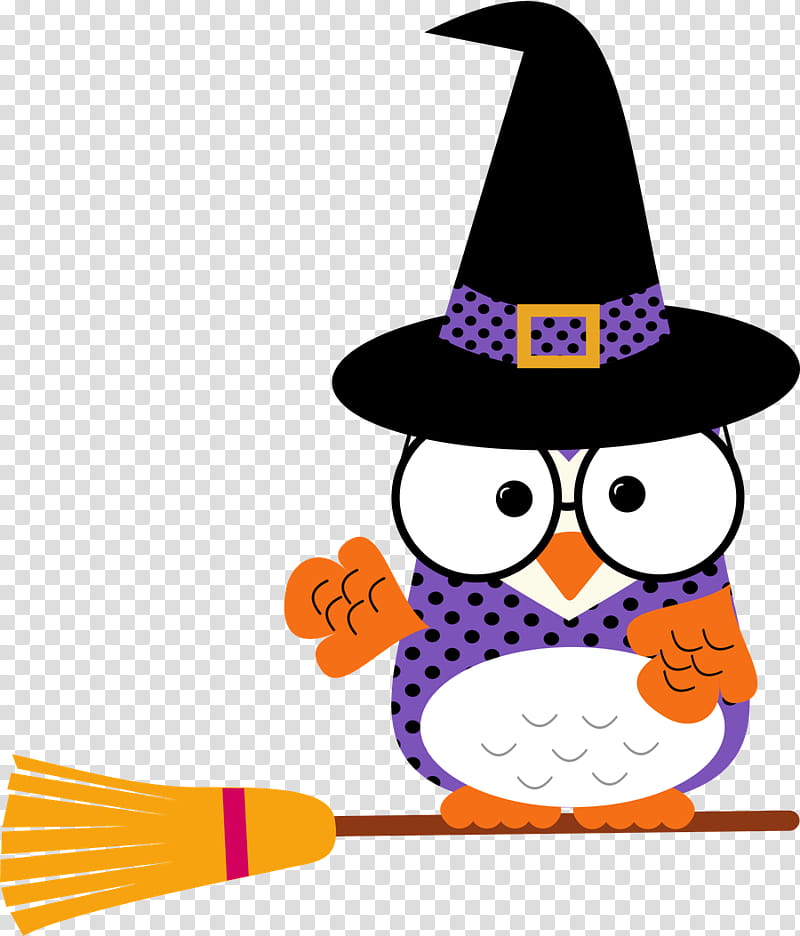 Halloween Party, Owl, Silhouette, Holiday, Halloween , Witch Hat, Flightless Bird, Costume Hat transparent background PNG clipart