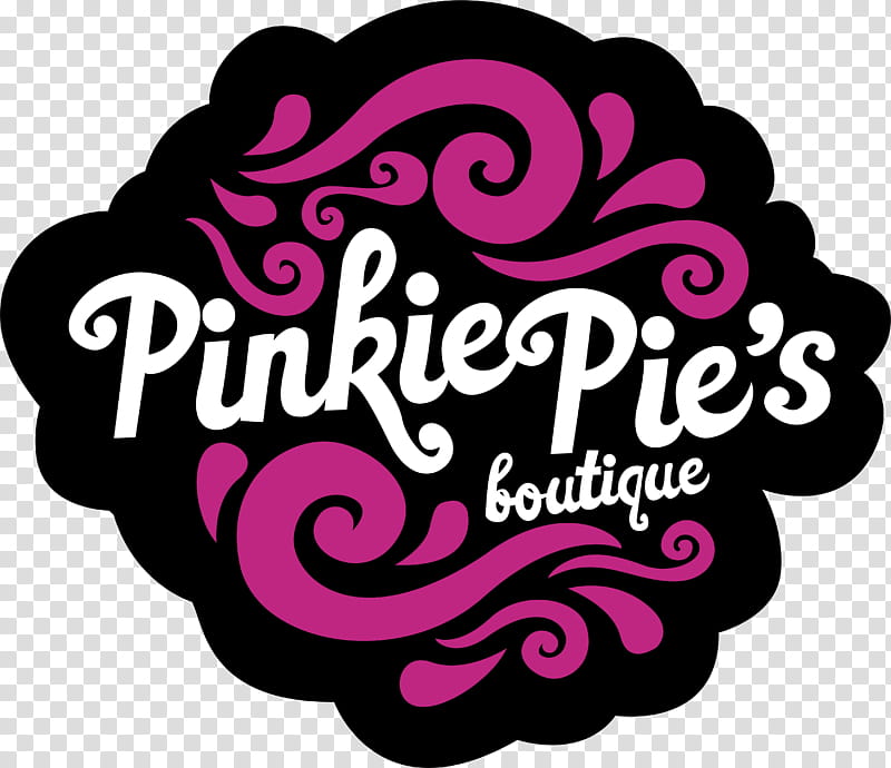 Pinkie Pie Boutique logo, Pinkie Pie's boutique signage transparent background PNG clipart