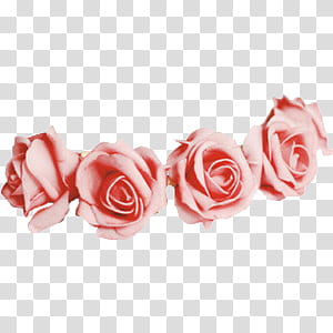 Flower Crowns, four red roses illustration transparent background PNG clipart