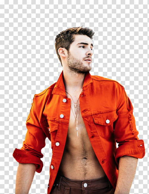 Cody Christian, men's red dress shirt transparent background PNG clipart