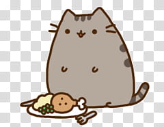 Pusheen The Cat, pusheen cat and food illustration transparent background PNG clipart