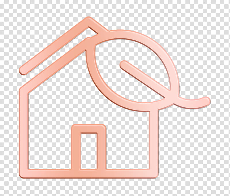 Real Estate icon House icon Leaf icon, Pink, Logo, Symbol transparent background PNG clipart