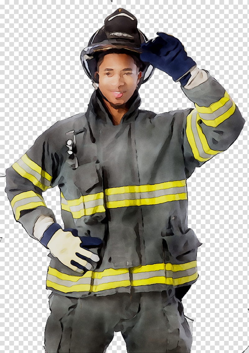 Fireman, Firefighter, Helmet, Clothing, Personal Protective Equipment, Jacket, Workwear, Outerwear transparent background PNG clipart