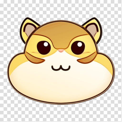 Hamster, Cartoon, Drawing, Cuteness, Face, Sticker, Kawaii, Head transparent background PNG clipart