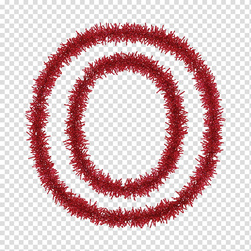TINSEL CAPITAL LETTERS s, red letter O wreath illustration transparent background PNG clipart
