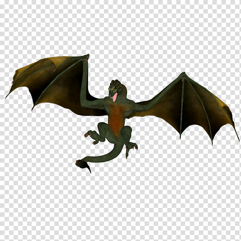 TWD The Wyvern, green Western dragon flying graphic art transparent background PNG clipart