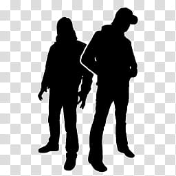 Porn Needs You, silhouette of two people standing transparent background PNG clipart