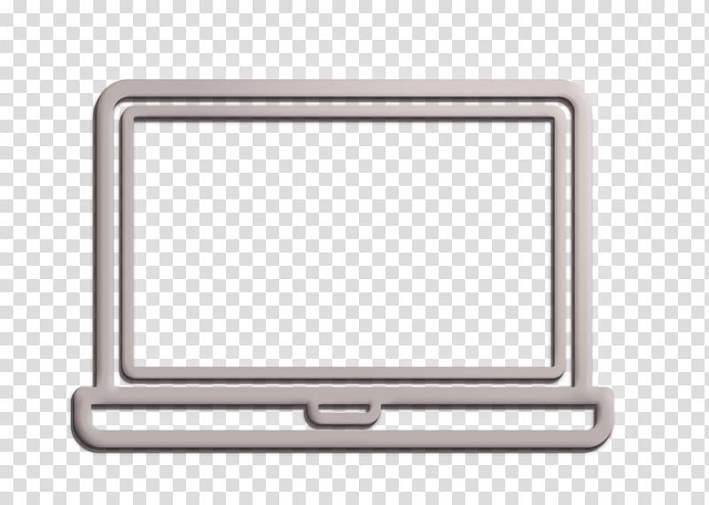 Laptop icon computer icon Detailed Devices icon, Technology, Electronic Device, Square, Rectangle, Metal transparent background PNG clipart
