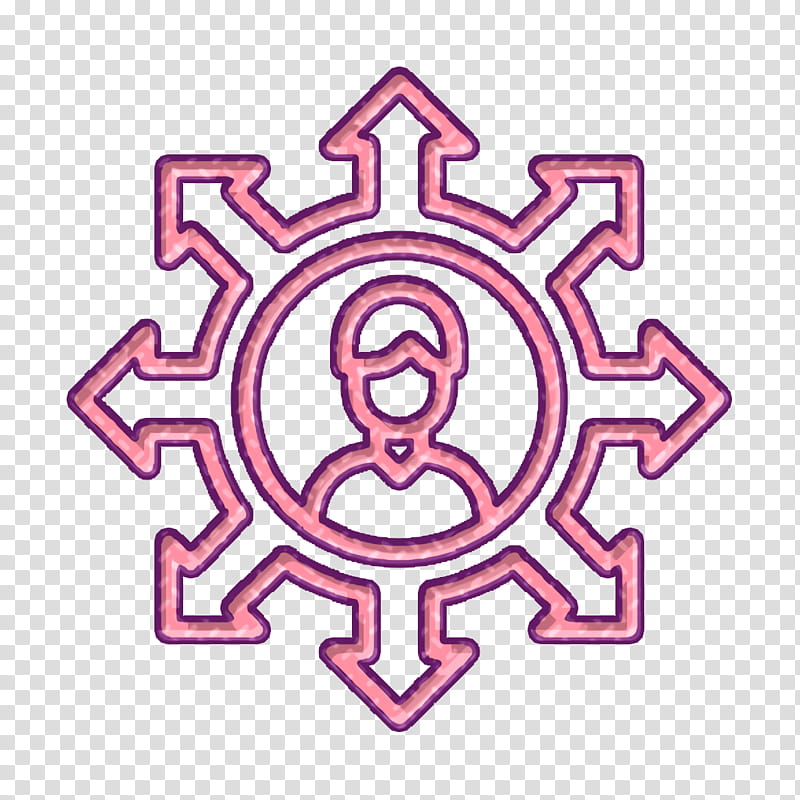 Team icon Management icon Member icon, Pink, Symbol, Line, Symmetry, Logo, Circle, Sticker transparent background PNG clipart