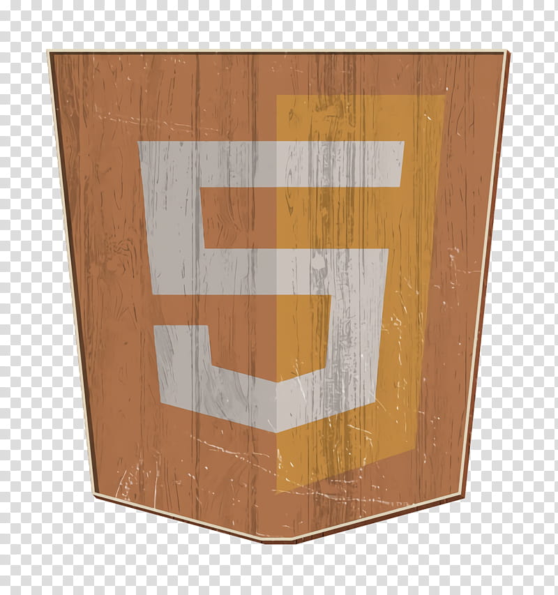 Logotypes icon Html5 icon, Orange, Wood, Wood Stain, Furniture, Table, Plywood transparent background PNG clipart