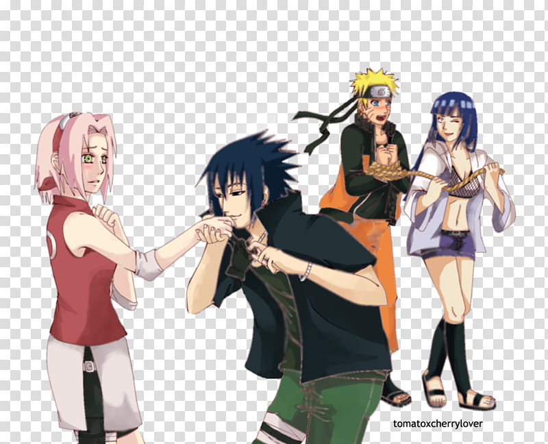 Rtn: Road to Romance, four Naruto characters art transparent background PNG clipart