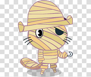 Mega, mummy cat illustration transparent background PNG clipart thumbnail