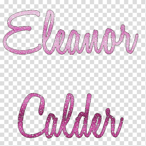 Eleanor Calder Glitter Text transparent background PNG clipart