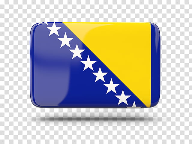 Flag, Bosnia And Herzegovina, Flag Of Bosnia And Herzegovina, Rectangle, Relocation, Cobalt Blue, Electric Blue, Material Property transparent background PNG clipart