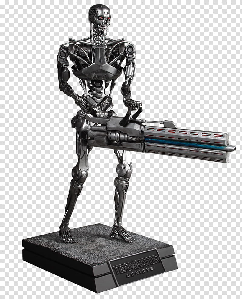 Terminator Figurine, T600 Suit Performer, Bust, Statue, Film, Sculpture, Endoskeleton, Terminator Genisys transparent background PNG clipart