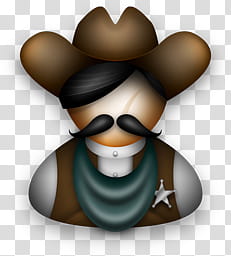 Cowboys and Indians, Cowboy icon transparent background PNG clipart