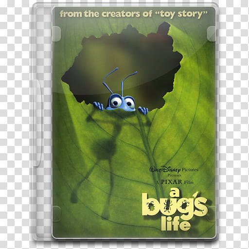 Movie Icon , A Bug's Life, Disney Pixar A Bug's Life DVD case transparent background PNG clipart