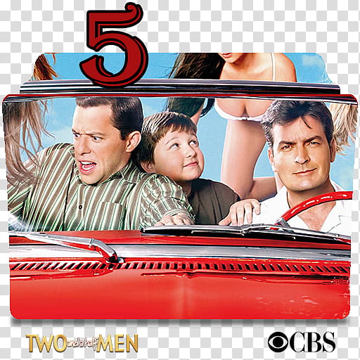 Two and a Half Men series and season folder icons, Two and a Half Men S ( transparent background PNG clipart