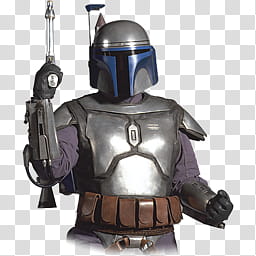 STAR WARS Characters and Droids Alpha Icons , Jango Fett transparent background PNG clipart