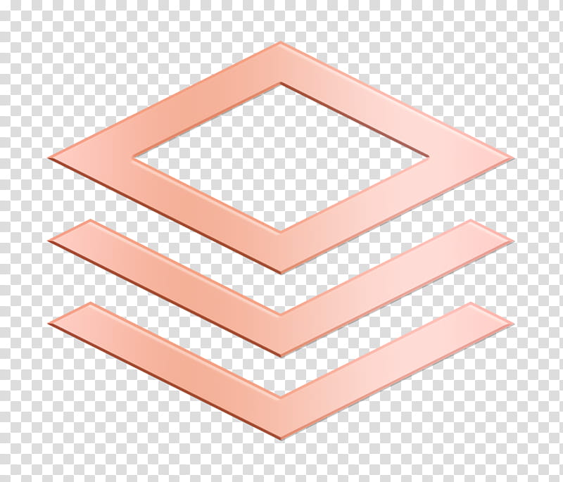 layers icon, Pink, Peach, Line, Material Property, Square transparent background PNG clipart