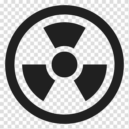 Radiation Symbol, Radioactive Decay, Hazard Symbol, Nuclear Power, Black And White
, Circle, Area, Line transparent background PNG clipart